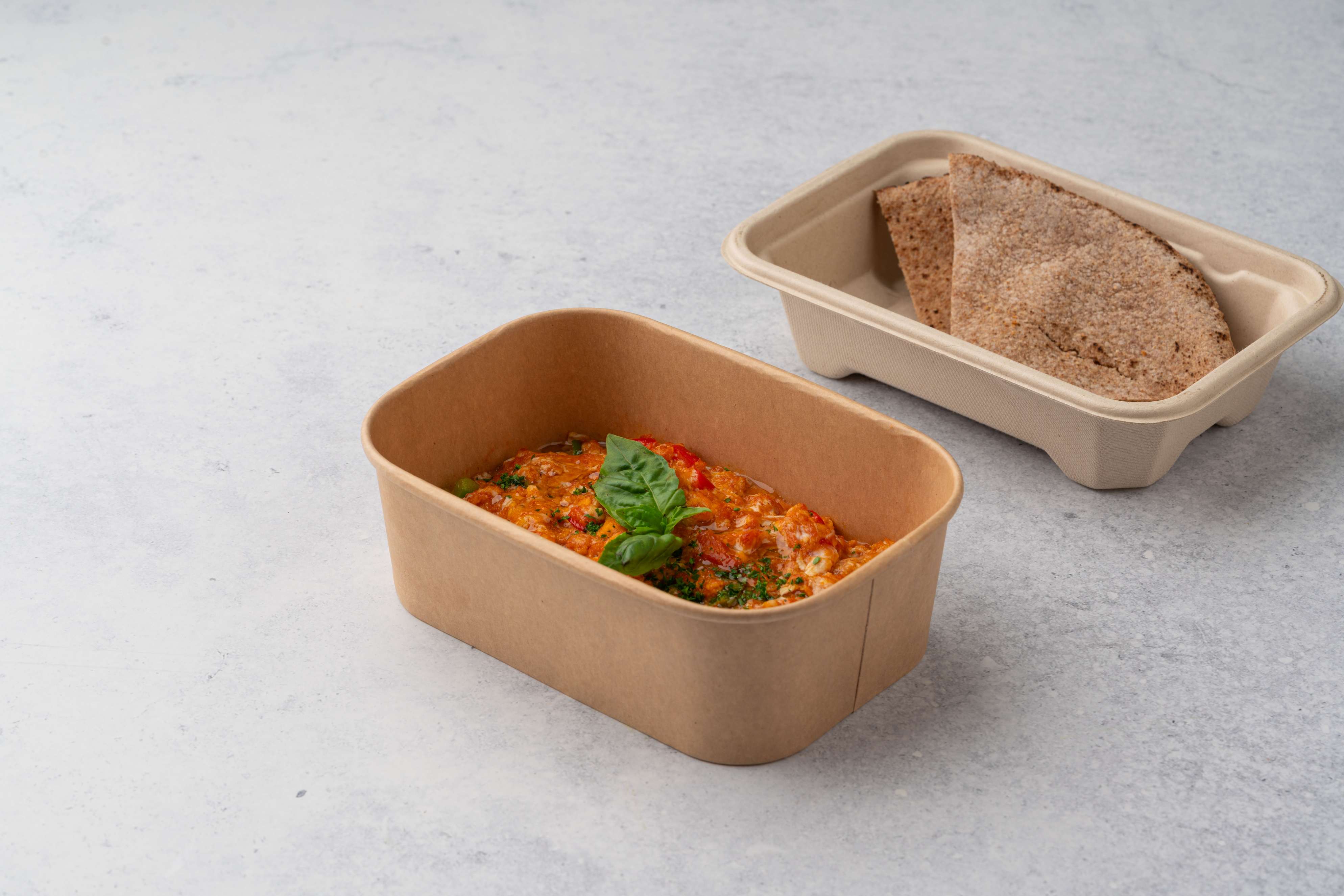 Shakshokah With Arabic Brown Bread